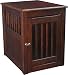 Oak Wood Dog End Table Crate (Medium - Mahogany)
