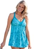 51KDwCH7iyL. SL160  Swim 365 Plus Size H Back Empire Swimdress
