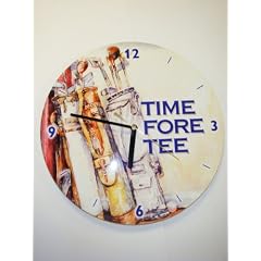 TIME FOR TEE GOLF BRAND NEW FUNNY METAL WALL CLOCK