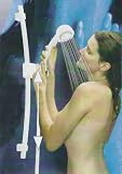 White 24 Wall Bar System Multi Spray Hand Shower with Massage 5 Foot Flexible Hose