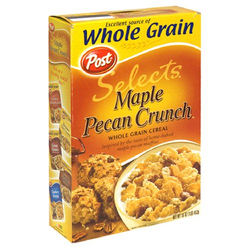 Post Maple Pecan Crunch Cereal, 16-Ounce Boxes (Pack of 4) by Post