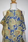 Honolulu Babies: Hide-n-Peek Nursing Apron - Blue Paisley Fans