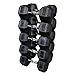 Body Solid SDRS650 55-75-Pound Rubber Hex Dumbbell Set