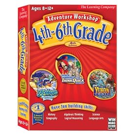 Adventure Workshop 4th-6th Grade Mix 4 (Zoombinis Mountain Rescue, Carmen Sandiego's Think Quick Challenge, The Yukon Trail)
