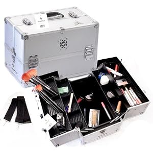 Shany Silver Aluminum Makeup Case, 4 Pounds