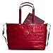 New With Tags COACH RED Signature Stitched Patent Leather Multifunction Tote Diaper Laptop Bag 17940 Red