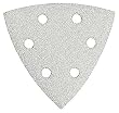Bosch SDTW082 Detail Triangle, Hook & Loop Sanding Sheet, White, 80 Grit, 25 Pack