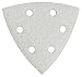 Tools & Hardware : Bosch SDTW082 Detail Triangle, Hook & Loop Sanding Sheet, White, 80 Grit (25 Pack)