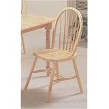 Set of 4 Natural Finish Arrow Back Farm House Wood Dining Chair/Chairs
