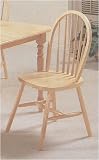 Set of 4 Natural Finish Arrow Back Farm House Wood Dining Chair/Chairs
