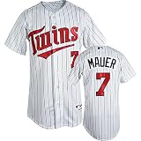 Minnesota Twins Majestic Replica Mauer #7 Home Jersey