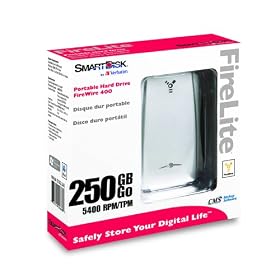 Click here to buy Verbatim 250GB FireWire Portable Hard Drive (96402) by Verbatim.