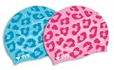 TYR Cheetah Silicone Swimming Hat in Pink