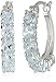 Amazon Collection Sterling Silver Gemstone Hoop Earrings (0.8