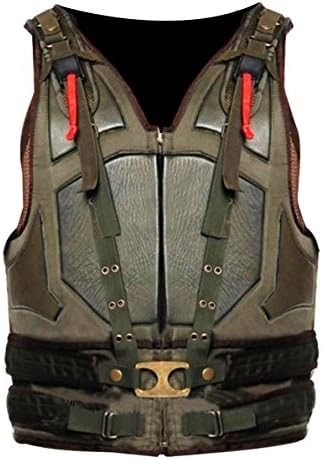 Leatherfashion Men's Bane The Dark Knight Rises Faux Leather Jacket XX-Large Green