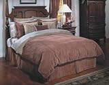 7pc Dynasty Caramel Queen Size Bed in a Bag Comforter Set