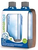 SodaStream 1041242490 Spülmaschinen - geeignete Sprudlerflaschen, 2 x 1 Liter