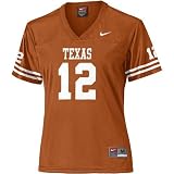 Nike Texas Longhorns #12 Orange Ladies Replica Football Jersey