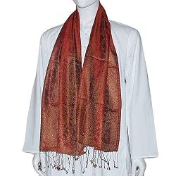 Scarfs Mens Accessory Silk Dad Gifts Idea 14 x 64 inches (ssmf018)