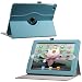 MoKo(TM) 360 Degree Rotating Case with Multi-angle Vertical and Horizontal Stand for the New iPad (3rd Generation) iPad3 / iPad 2, Blue (with Smart Cover Sleep/Wake Function)