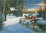  : White Mountain Puzzles Holiday Sleigh Ride 1000 Piece Jigsaw Puzzle