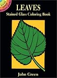 Books : Leaves Stained Glass Coloring Book (Dover Little Activity Books)