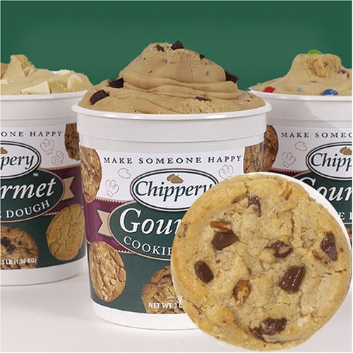 Chippery Gourmet Chocolate Chunk Pecan Cookie Dough - Two, 3 lb. Tubs by Chippery