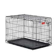 Double-Door Folding Metal Dog Crate