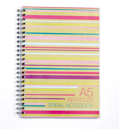 Recycled Stripe A5 Notebook