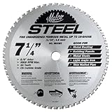 Malco MCCB7 7 1/4 inch 56 Tooth Metal Cutting Saw Blade for Standing Seam Roof Panels