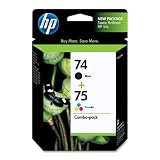 HP OEM 74/75 Combo pack of Inkjet Cartridges 51KEar xveL. SL160 HP OEM 74/75 Combo pack of Inkjet Cartridges