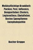 Bild zu: Meldepflichtige Krankheit: Pocken, Pest, Influenza, Denguefieber, Cholera, Legionellose, Ebolafieber, Bovine Spongiforme Enzephalopathie