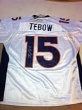 Tim Tebow Hand Signed Autographed Authentic Denver Broncos White Jersey