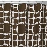 DwellStudioforTarget®FloralBlockShowerCurtain-Brown(72x72
