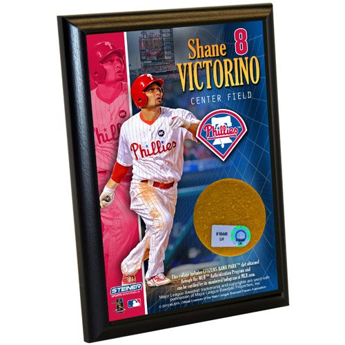 MLB Philadelphia Phillies Shane Victorino 4-by-6-Inch Dirt Plaque