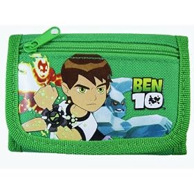 Ben 10 Wallet - Kid Trifold Wallet (Green) [Apparel]