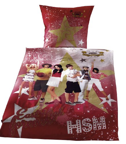 Global Labels G 15 600 WD63 110 Disney Renforce Bettw&auml;sche Fotodruck High School Musical 135 x 200 cm Bettbezug / 80 x 80 cm Kissenbezug