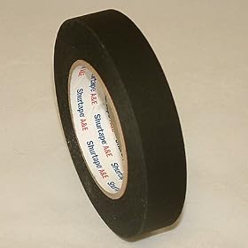 Shurtape CP-743 Matte Black Paper Tape (aka Permacel P-743): 1 in. x 60 yds. (Black)