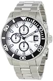 Invicta Herren 1007 Pro Diver Chronograph Black Dial Edelstahl Uhr