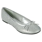 Xhilaration Sable Ballet Flats - Silver Glitter