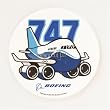 747 Pudgy Sticker