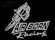 Air Born Racing Upstream Images Silver Vinyl Wildlife Car Truck Window Decal Sticker