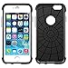 LUVVITT [Ultra Armor] Shock Absorbing Case Best Heavy Duty Dual Layer Tough Cover for Apple Phone 6 / Phone 6s - Black/White