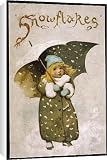 Canvas Prints of Girl In Snow from Mary Evans