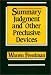 Book Summary Judgment and Other Preclusive Devices