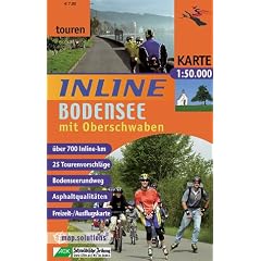Inline Bodenseeregion mit Oberschwaben 1 : 50 000 / 1 : 100 000: Inline-Tourenkarte. 25 Tourenvorschl�ge. Bodenseerundweg. Asphaltqualit�ten