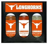 Texas Longhorns Boxed Set of 3 (Cajun Seasoning,Steak/Rib Rub and BBQ Rub)