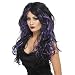 Gothic Braut Per�cke - Langhaar schwarz/lila