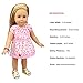 HappyBB Baby Doll Clothes Skirt Fits 14 inches American Girl Doll - 2 PCS Floral Dress