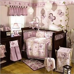 CoCaLo Sugar Plum 6 Piece Crib Bedding Set